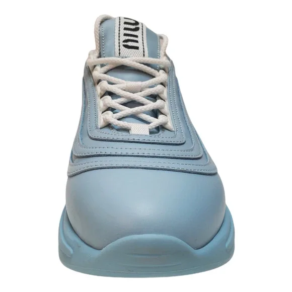 Miu Miu Women's Crystal-Embellished Chunky Sneakers Cielo Light Blue